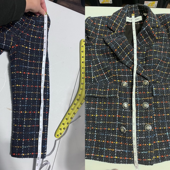 Veronica Beard Rumer Dickey Jacket Multicolor Tweed Blazer - Picture 11 of 16